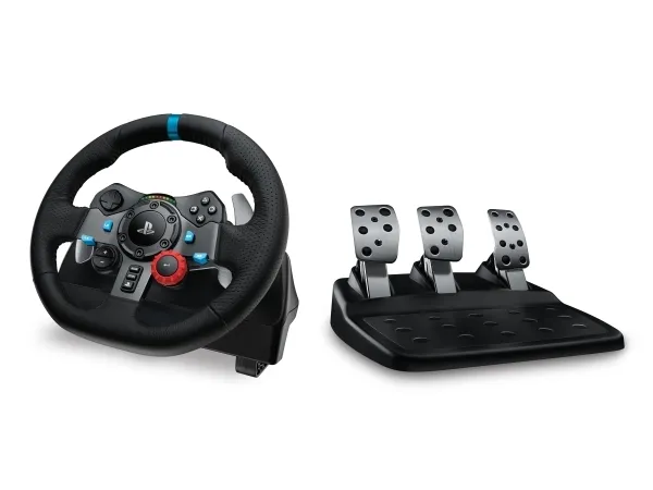 Logitech G G29 - Rat og pedalsæt - kablet - for PC, Sony PlayStation 5, Sony PlayStation 4