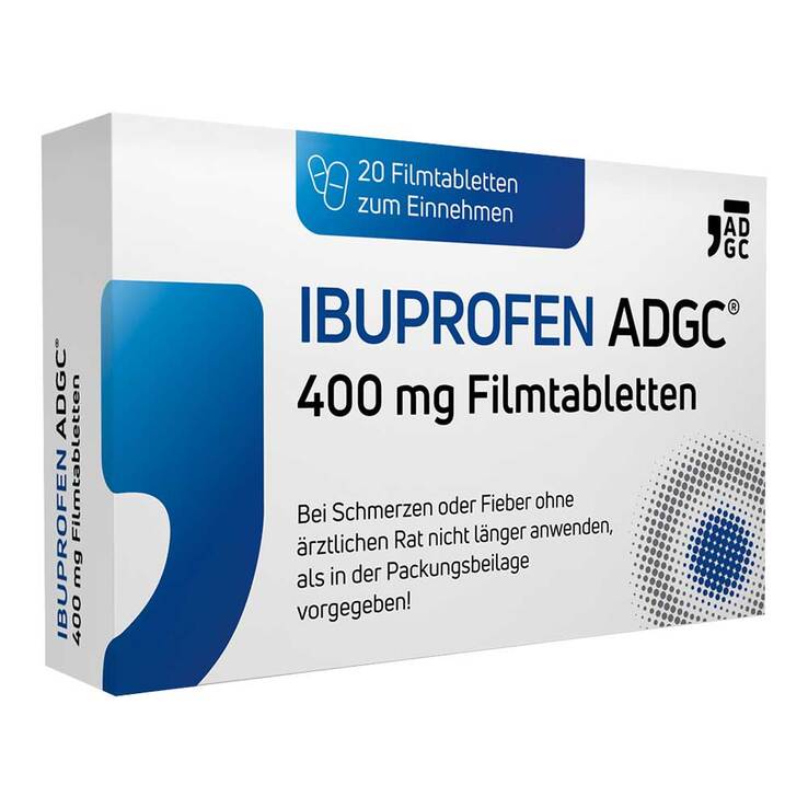 IBUPROFEN ADGC® 400 mg Filmtabletten, 20 St