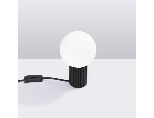 SOLLUX LIGHTING - Lampe à poser halo noir
