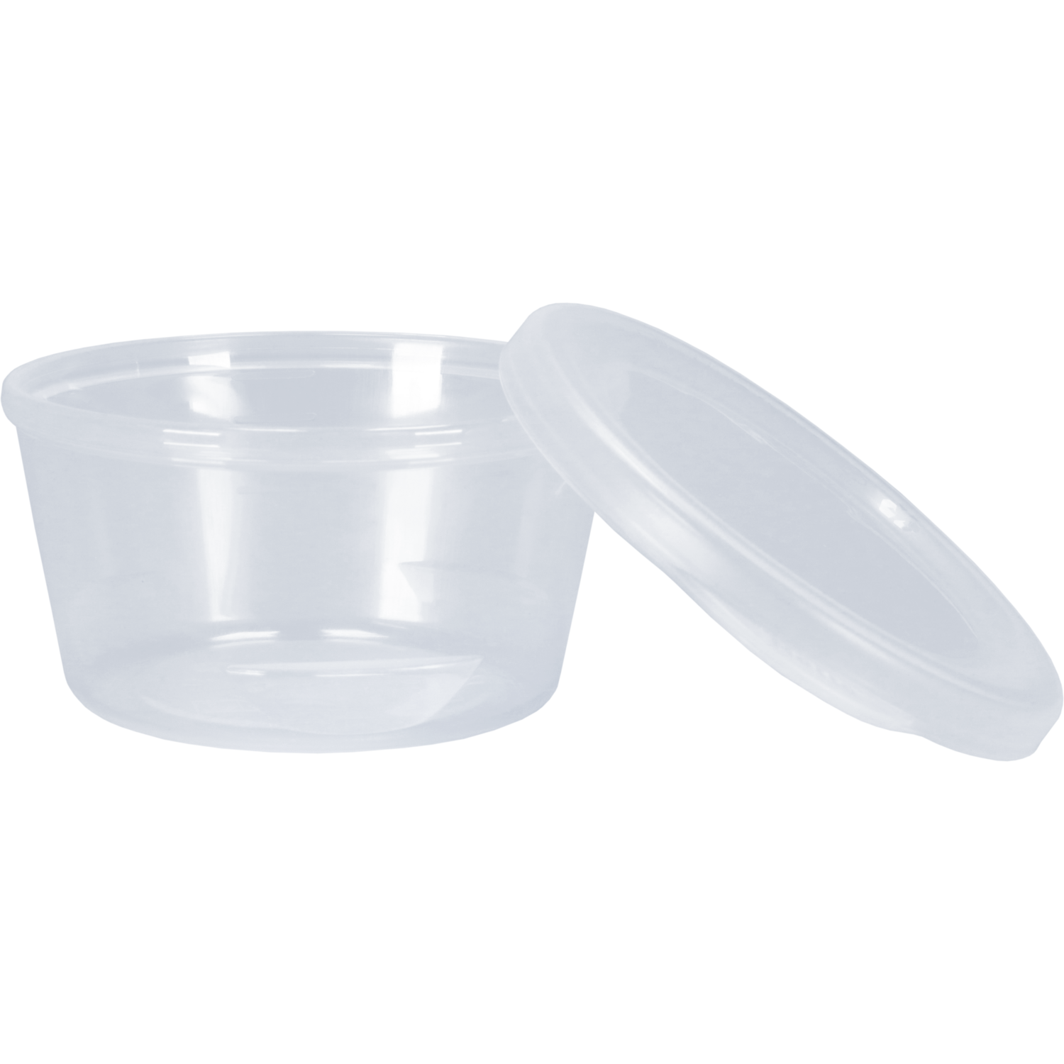 Cup, sauscup, met deksel, reusable, pP, Ø 75mm, 42mm, transparant
