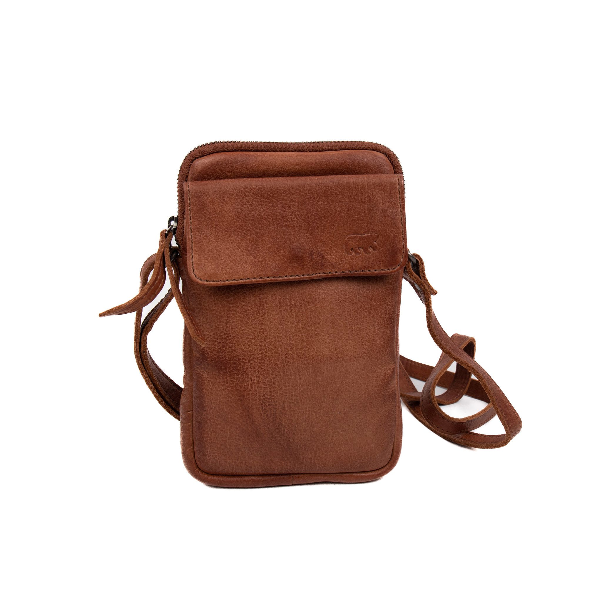 Bear Design Callisto Pelle Telefoontasje Igor Cognac CP2376