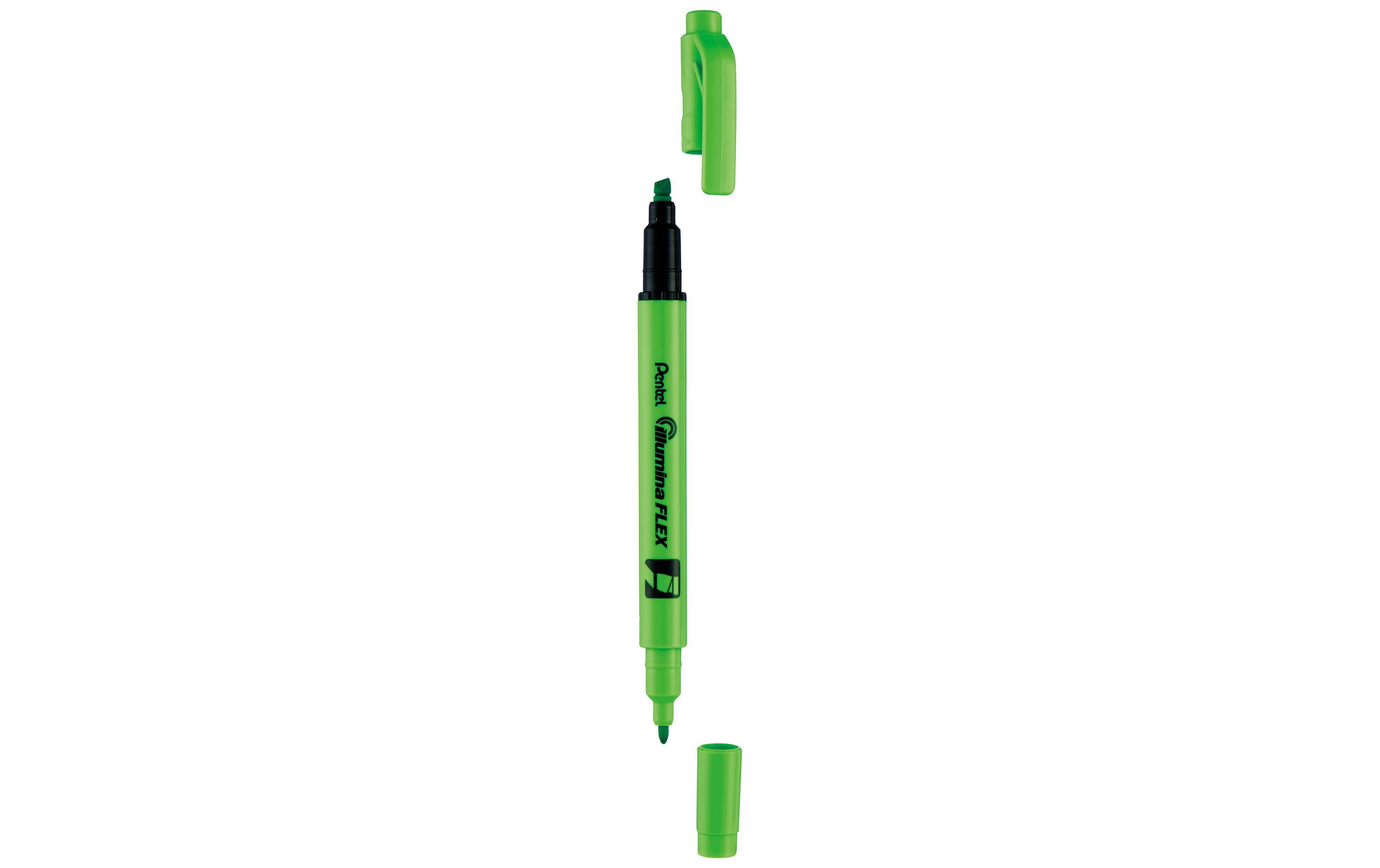 Textmarker Illumina Flex 1.0-3.5 mm, HellgrünMarker mit zwei Schreibspitzen