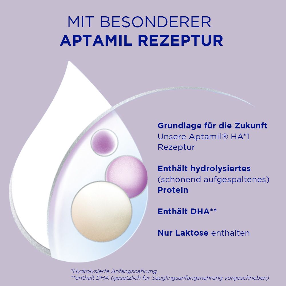 Aptamil HA 1 Anfangsmilch von Geburt an
