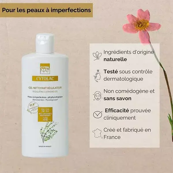 Cytolnat - Cytolac Gel Nettoyant Régulateur