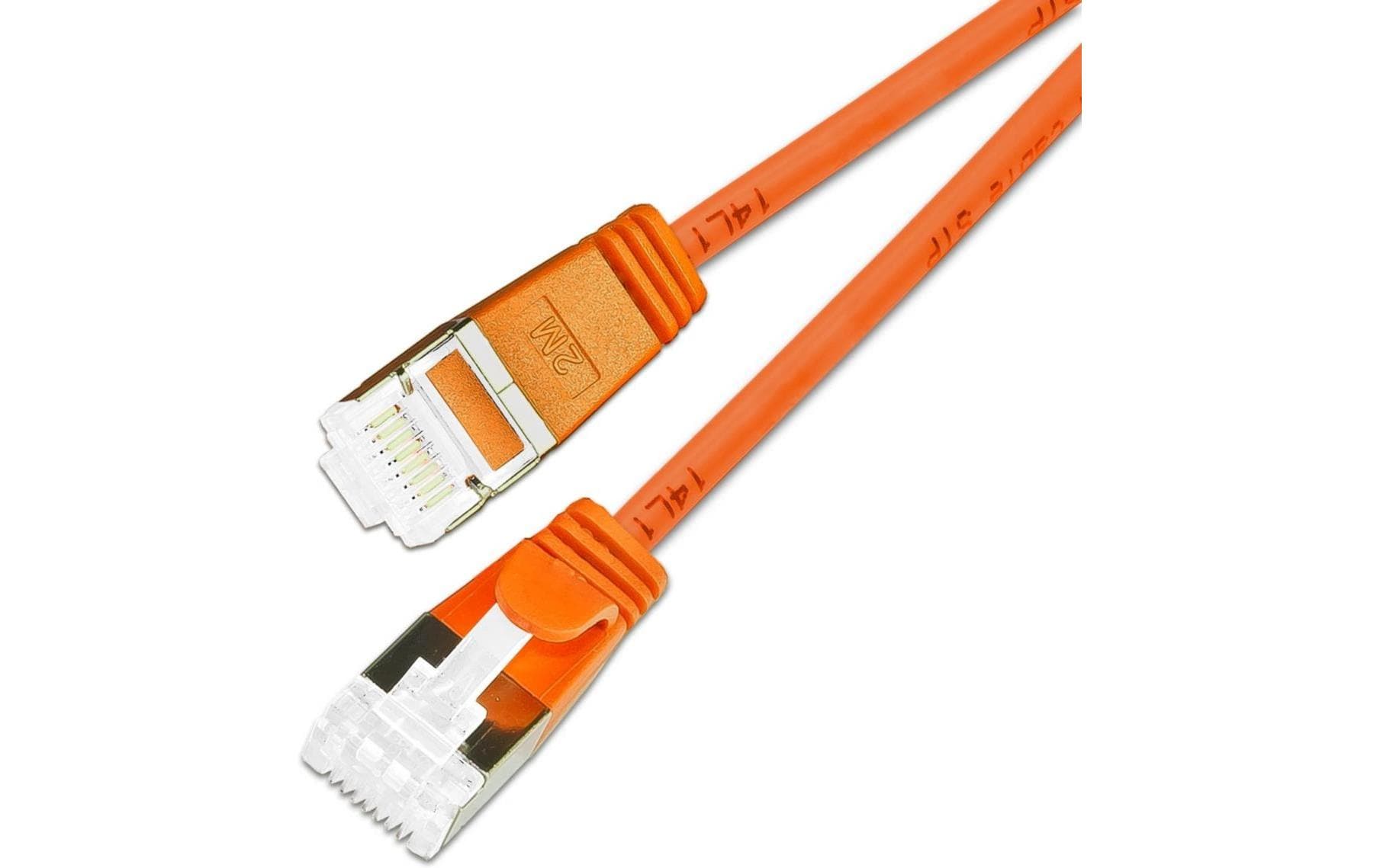 Slimpatchkabel RJ-45, Cat 6A, U/FTP, 3 m, Orange, 36-Pack<br>SLIM Multipack, 36x 3m KAT6A Patchkabel, orange