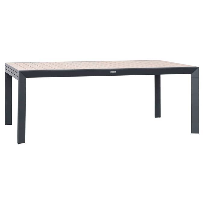 Table de jardin extensible rectangulaire EVASION Honey / Graphite
