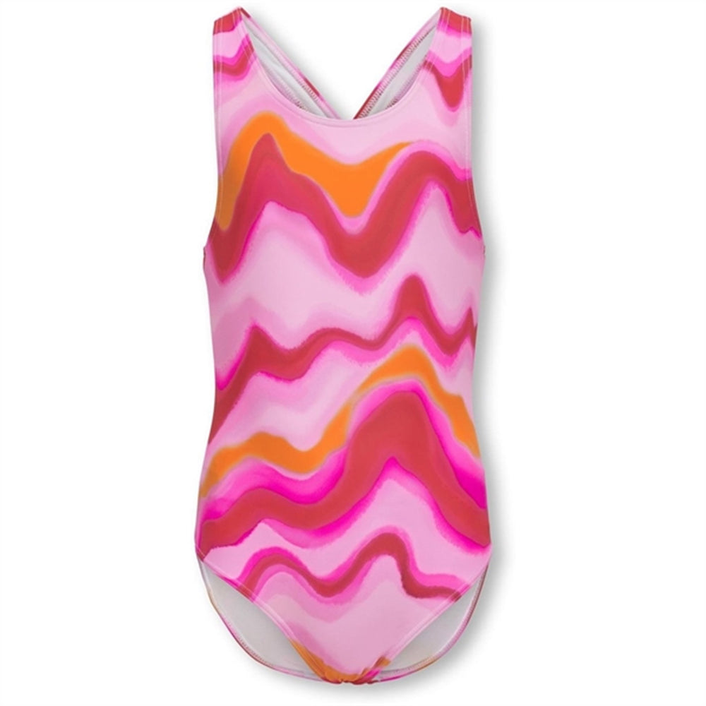 Køb Kids ONLY Pink Lady / Heat Waves Laura Cross Back Badedragt