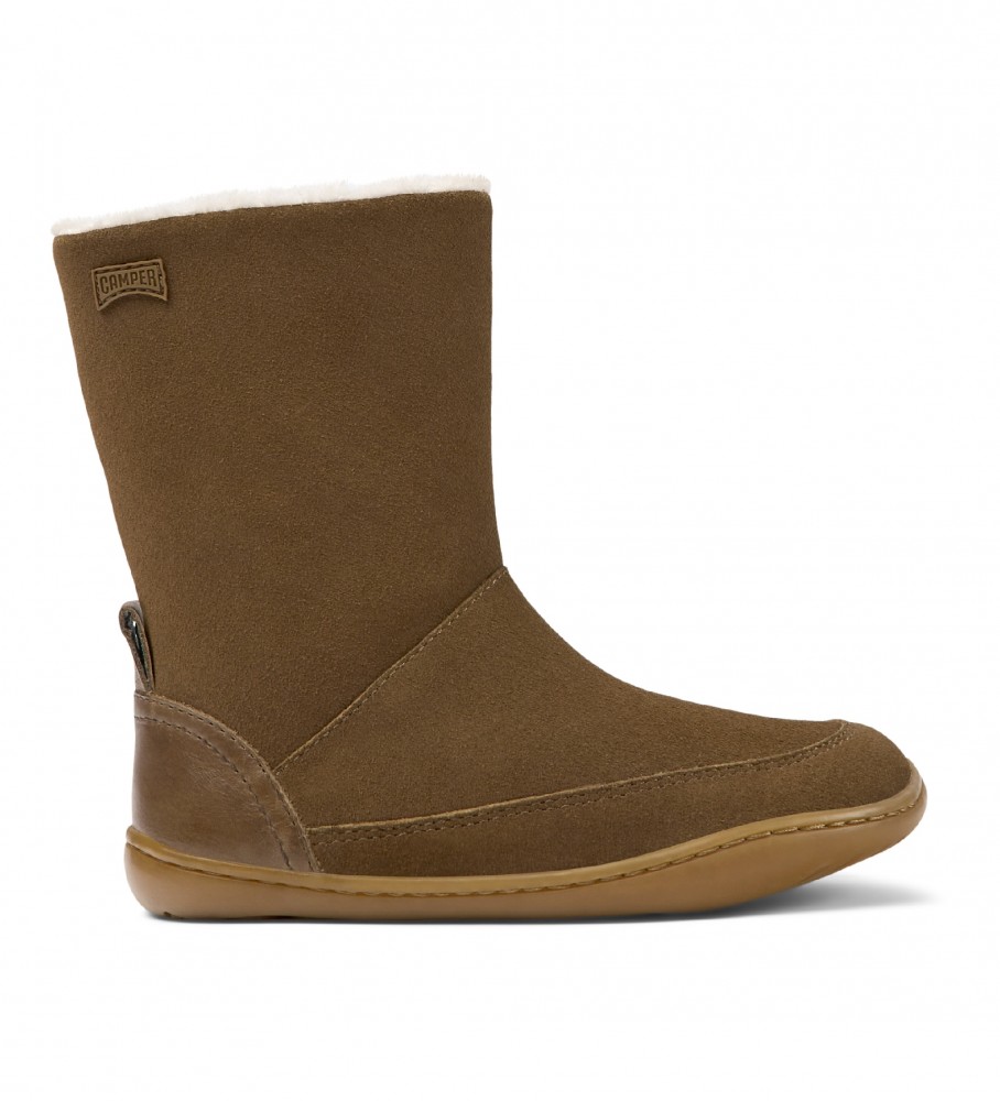 Botas Camper Peu Cami em couro marrom