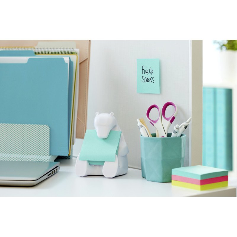 Distributeur Z-notes repositionnable ours blanc Post-it