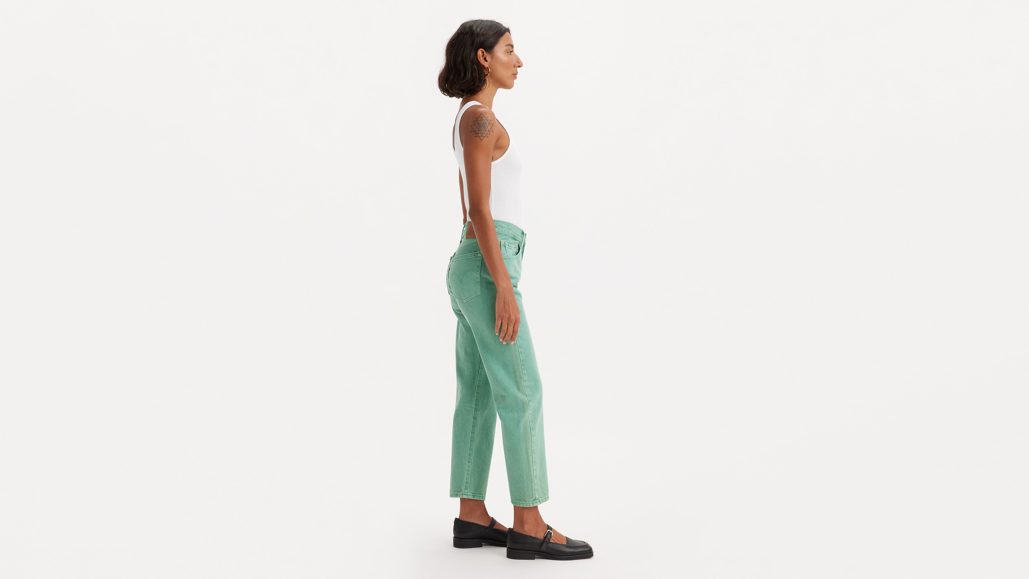 Levi's® jean court 501® - Dusty Beryl Green 501 - Vert