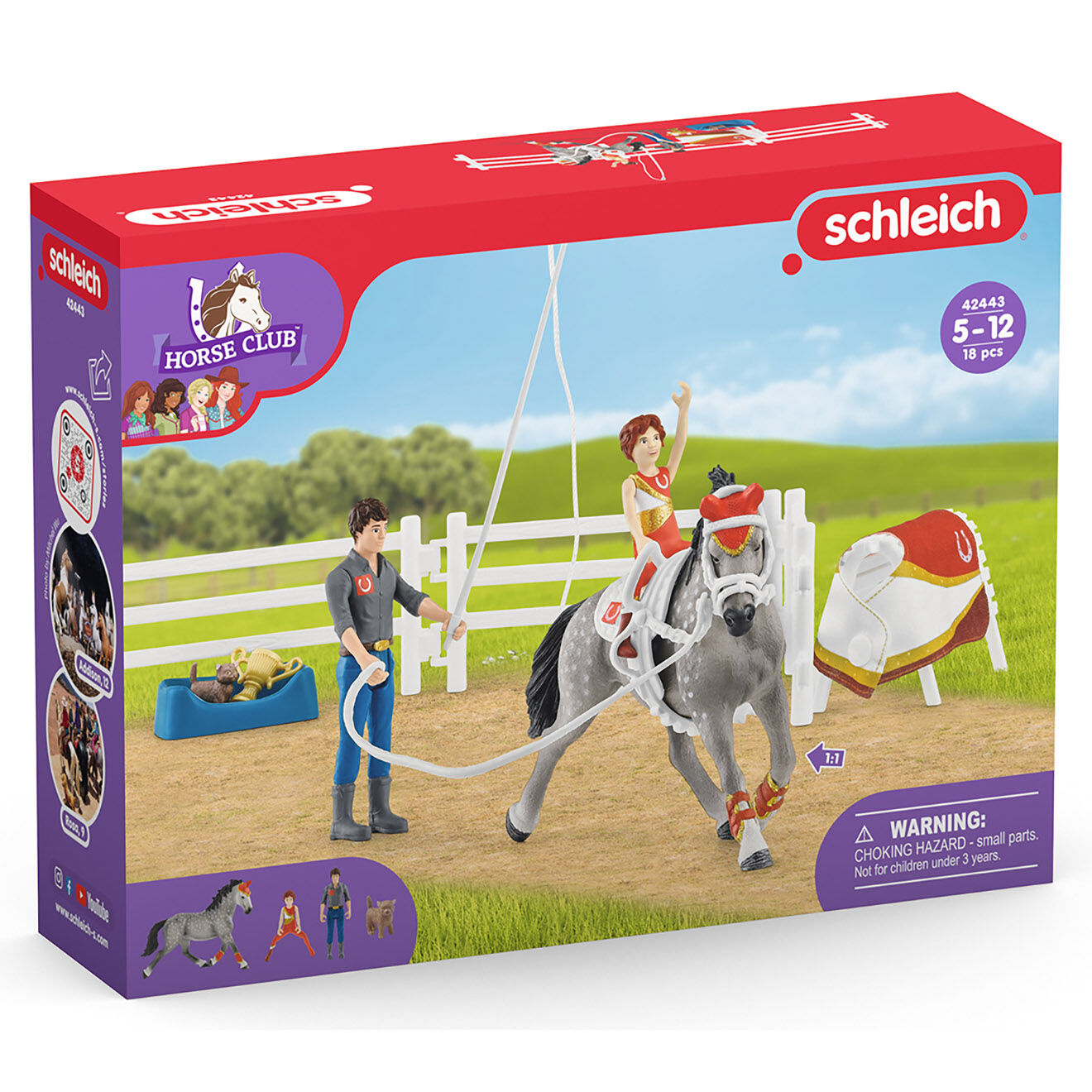 Schleich Entrainement à la voltige multicolore