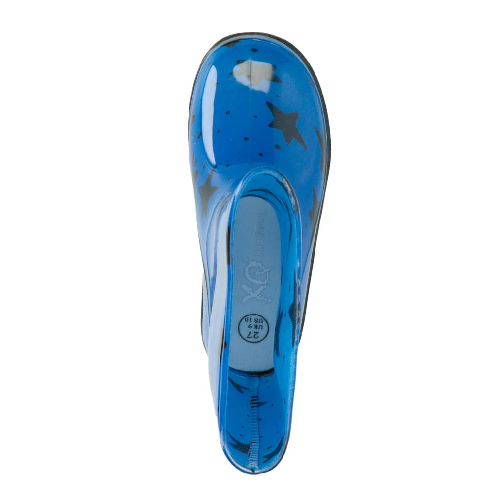 XQ regenlaarzen blauw/zwart