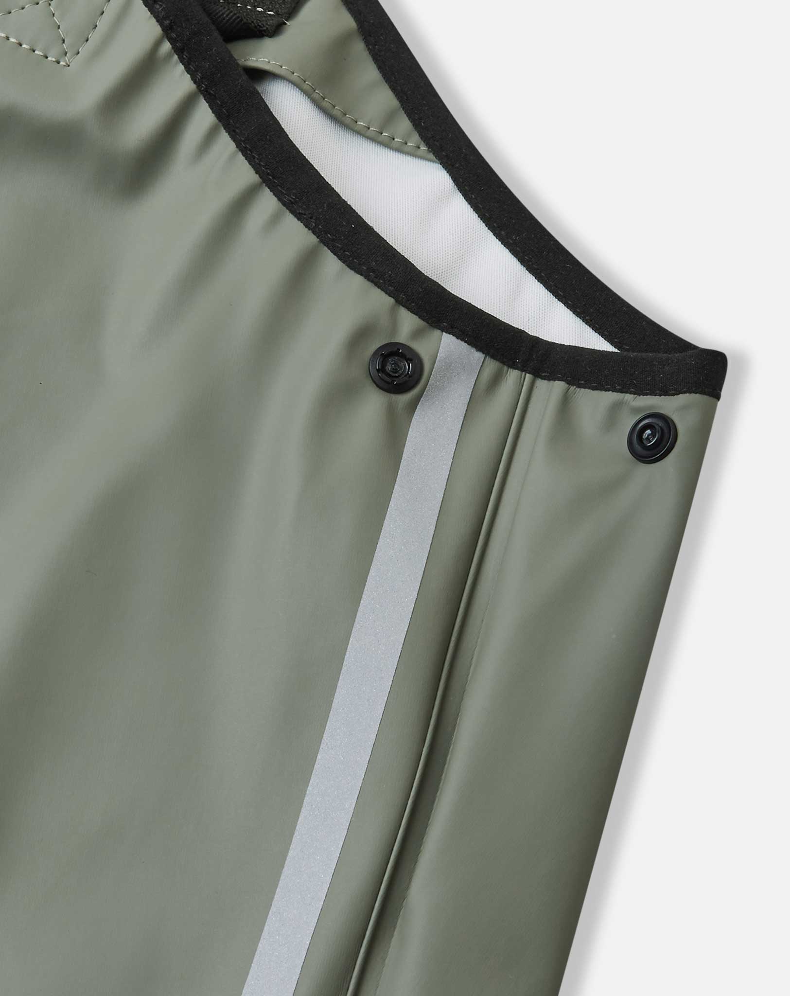 Regenhose LAMMIKKO mit Trägern in greyish green