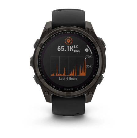 FENIX 8 SOLAR SAPPHIRE Multisportuhr  carbongrau  47mm Sapphire, 22mm Armband