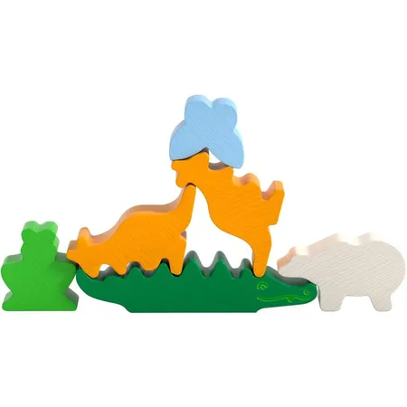 HABA 305907 Kinderspiel mini Tier auf Tier