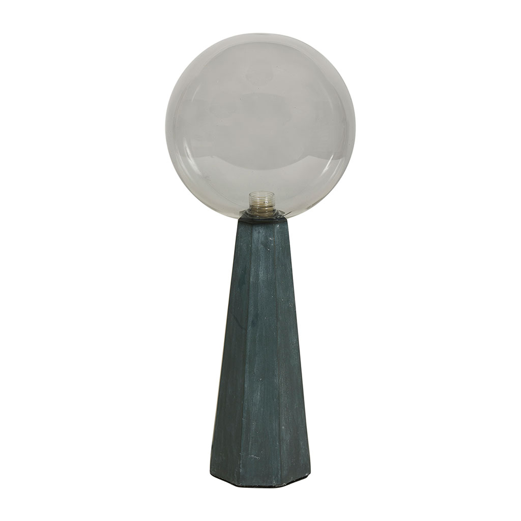 Lampe LIVERPOOL verre et ciment H 44cm