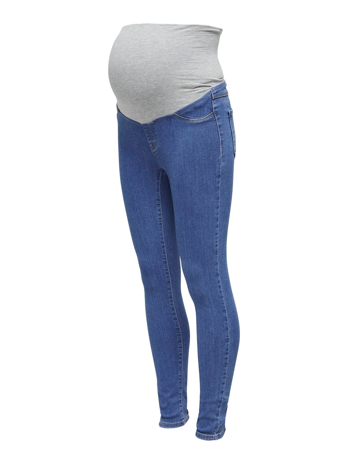 OLMRAIN Mittlere Taille Skinny Fit Jeans Medium Blue Denim