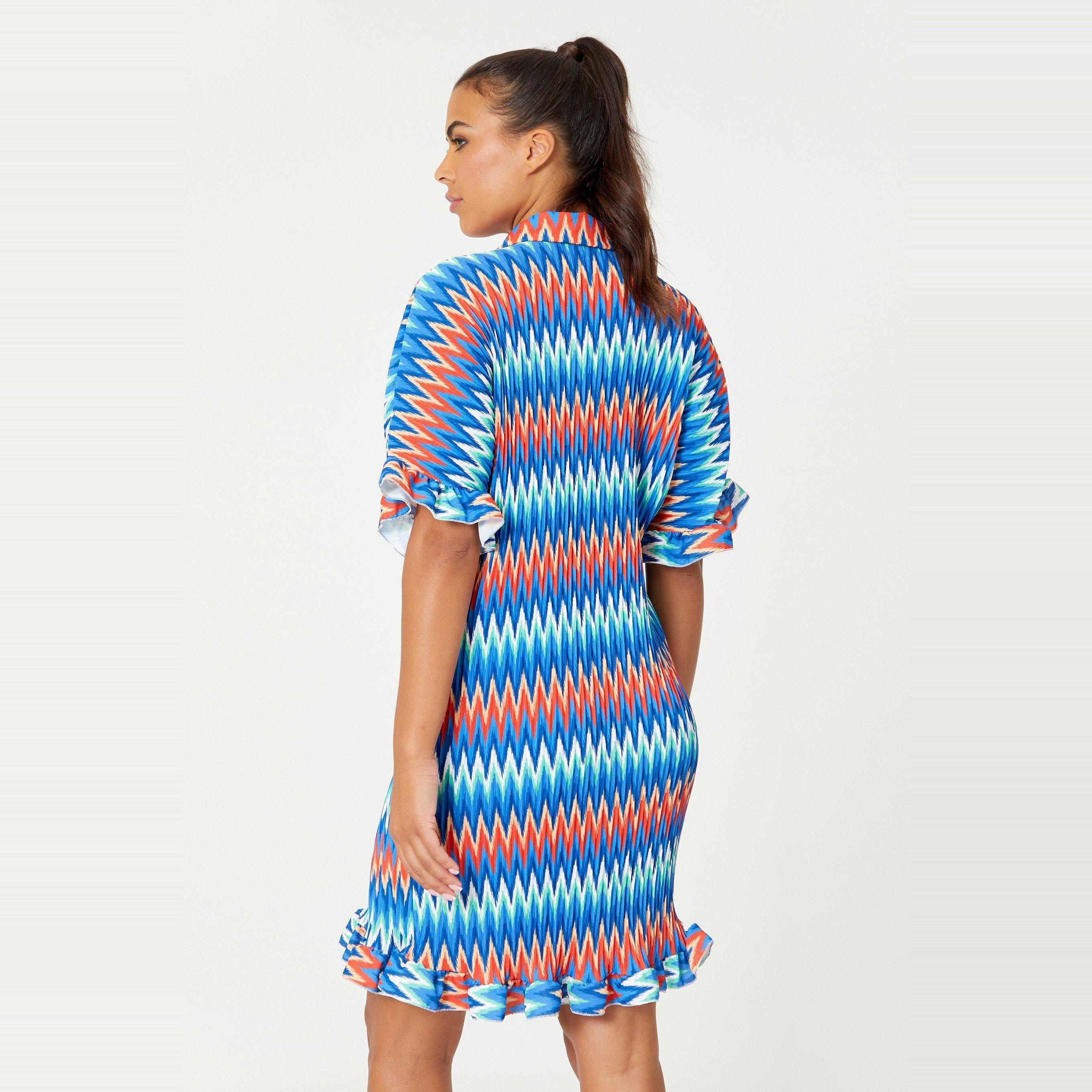 Be You Ladies Pleated Frill Dress