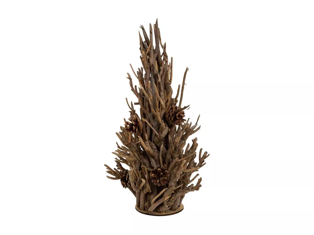 Arbre décoratif en bois marron d33x57h