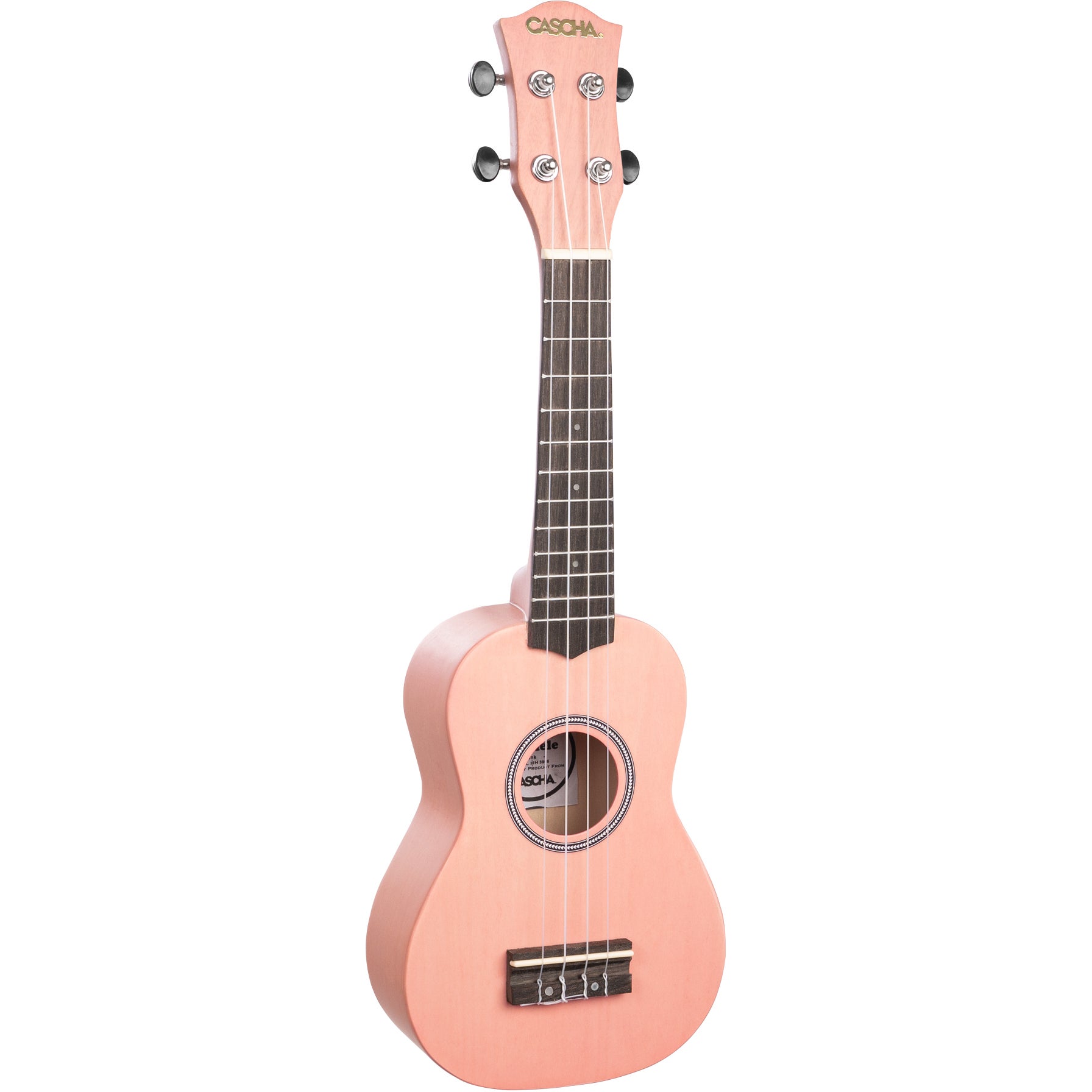 Cascha HH 3976 sopraan ukelele set roze (4-talig)