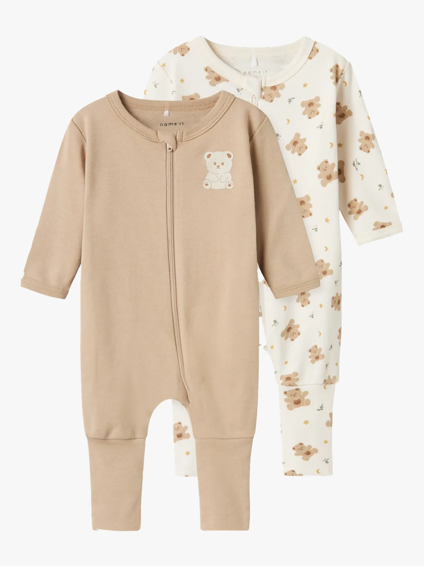 Nightsuit 2-Pakk Zip Jet Bear
