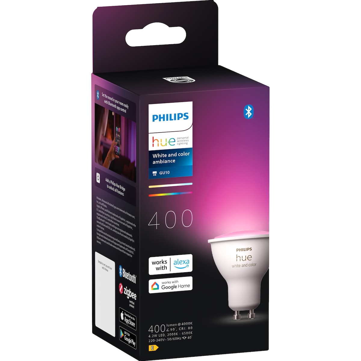 Philips Hue LED-lyspære GU10 4,2W