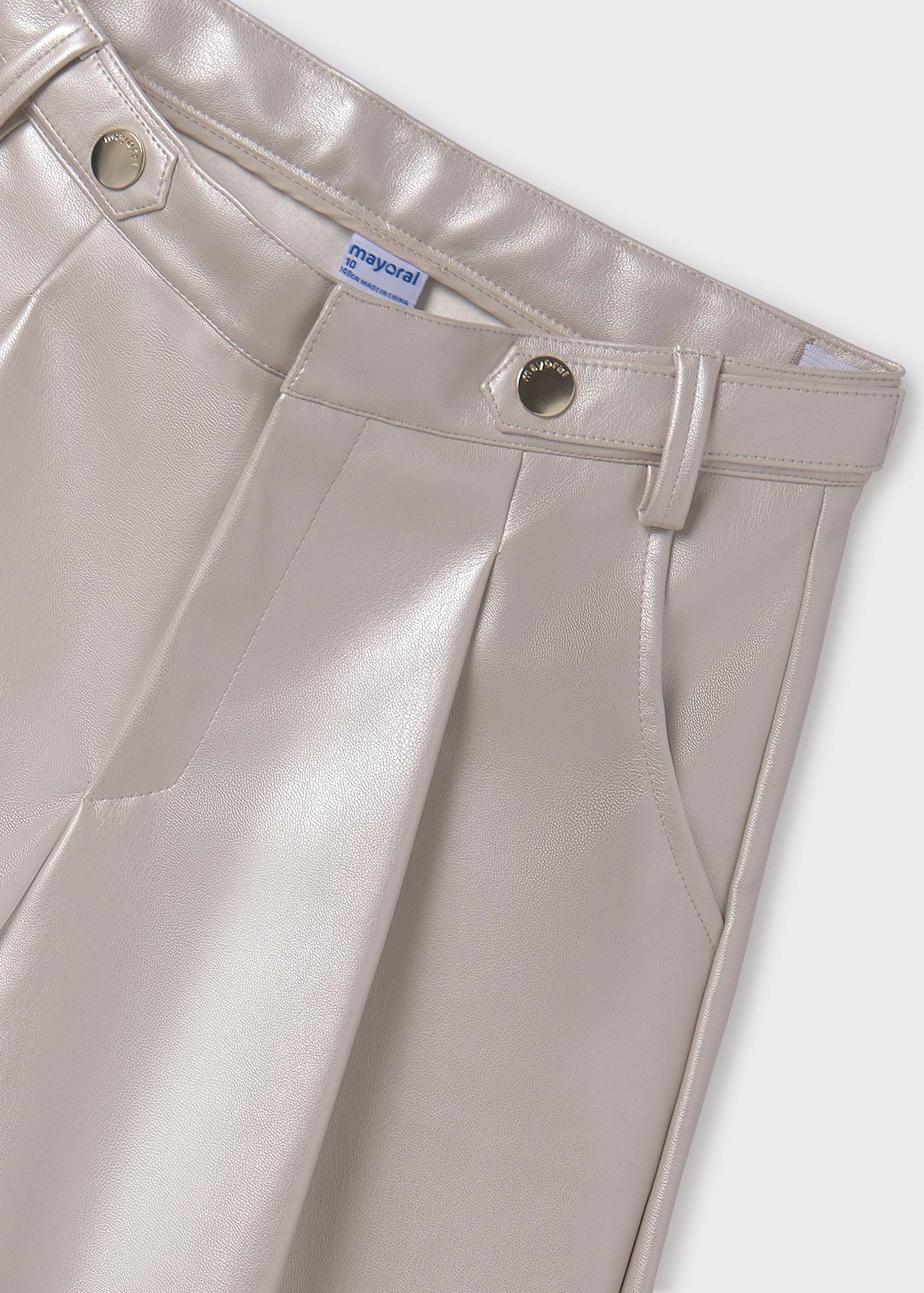 Shorts de couro sintético Pearl Girl