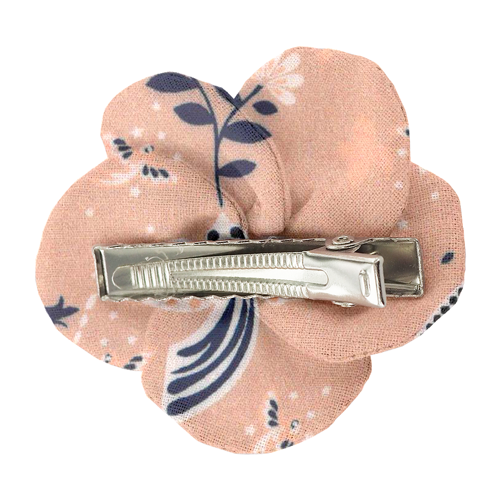 Petite Barrette Pétales De Fleur Oiseau Bandana