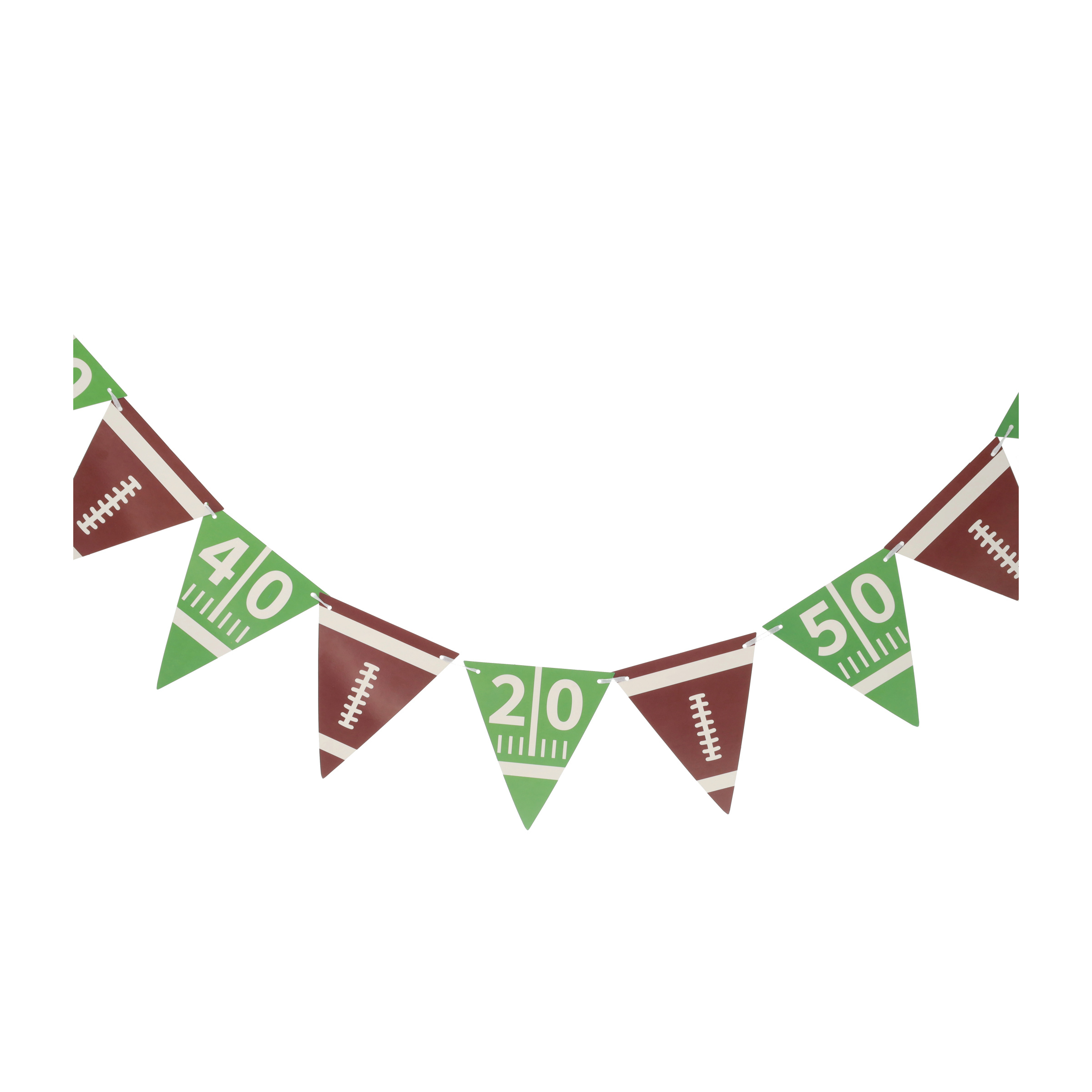 (4er Set) 2.5m Football Girlande Party Deko Super Bowl Accessoire Banner
