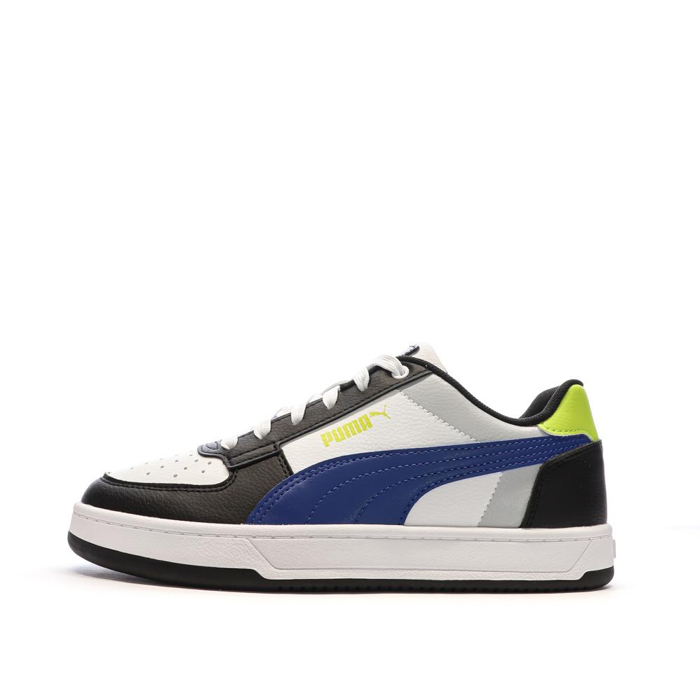 Puma Baskets Blanches/Noir/Marine Garçon Puma Caven 2.0