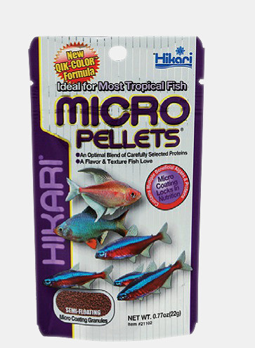 Hikari Micro pellets 22 gram | voeding voor aquariumvissen