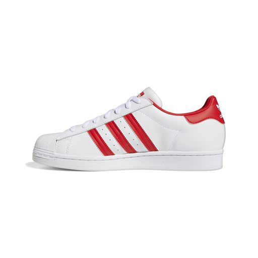 Adidas Superstar Sneakers, Cloud White/Vivid Red, 44 2/3