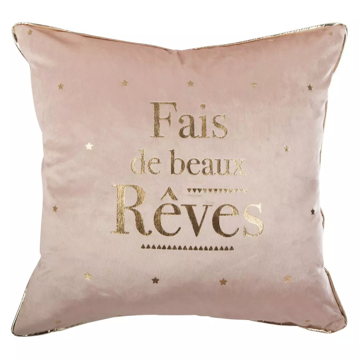 Coussin enfant carré (40 x 40 cm) Rêves Rose