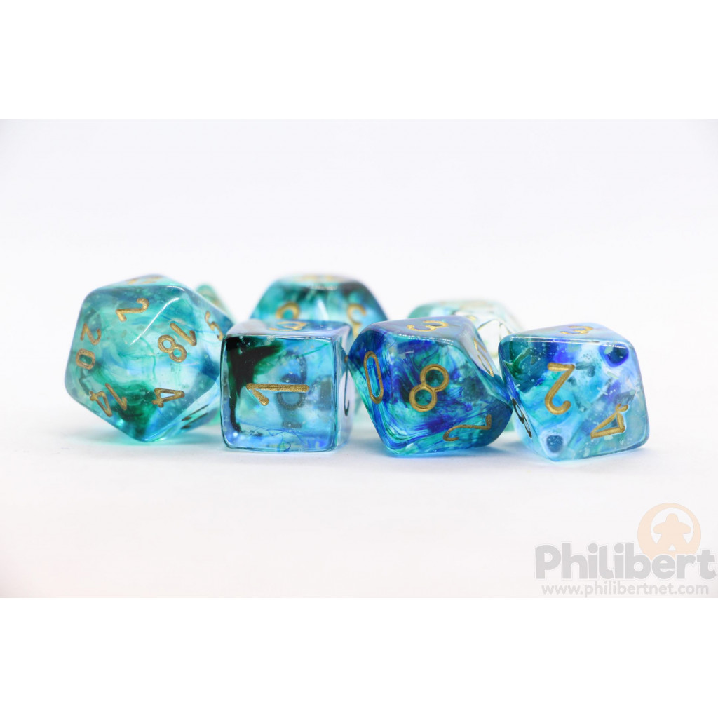 Set de 7 Dés JDR Chessex : Nebula