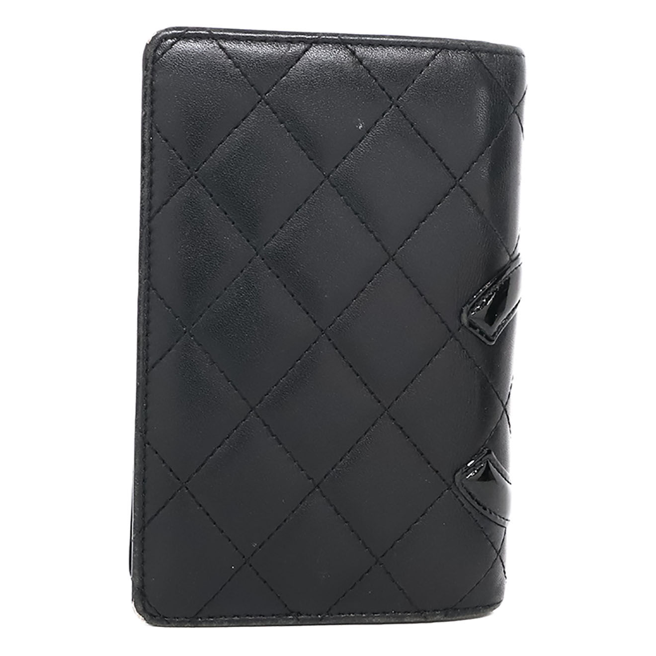 Chanel Porte-agenda en Cuir matelassé noir - Très bon état - 9x1 cm
