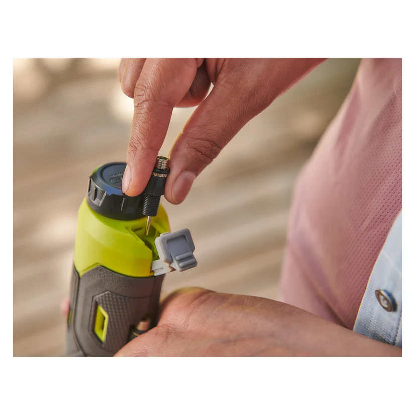 Batteridrevet minikompressor 4 V 2 Ah