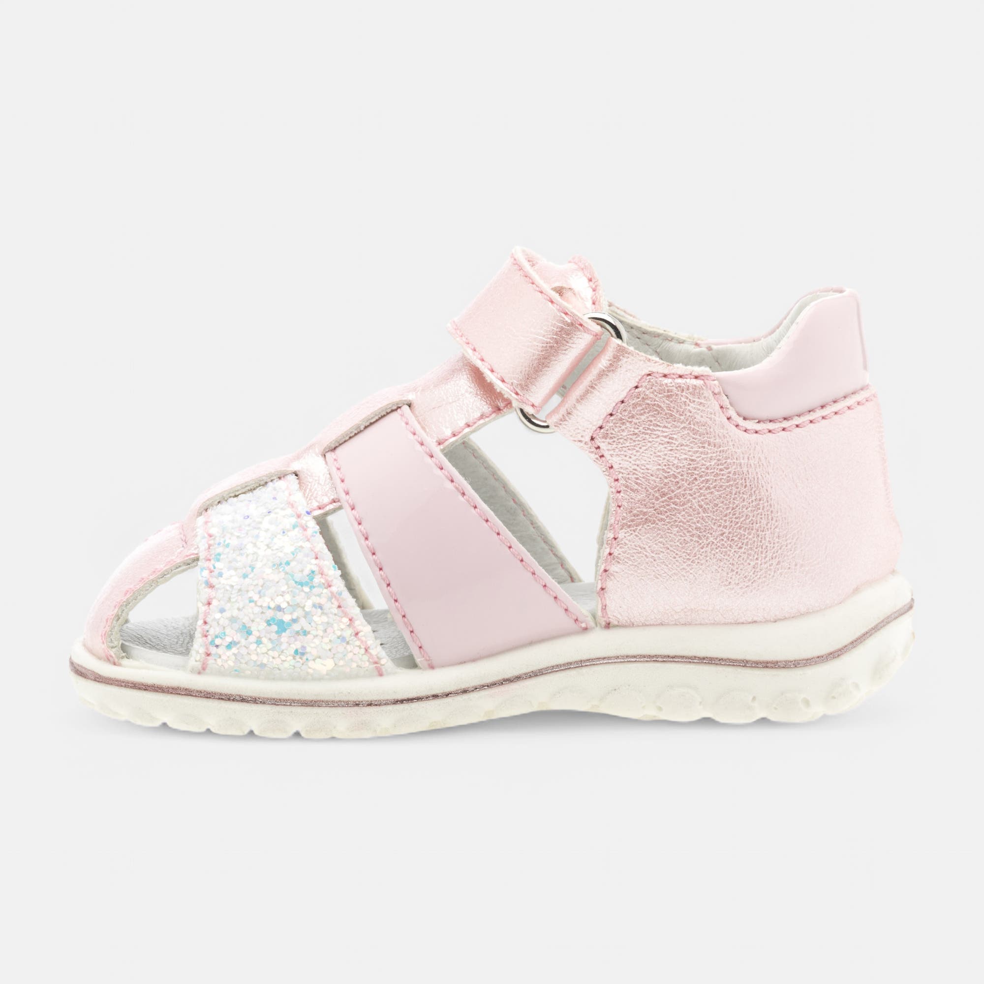 Nu-pieds Bébé fille rose