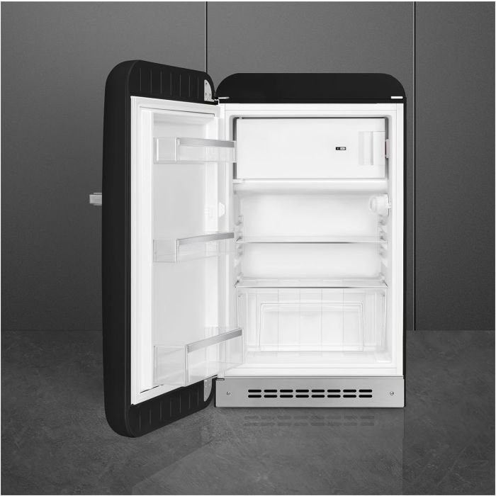 SMEG Stand-Kühlschrank 50's Retro Style FAB10LBL5 Schwarz