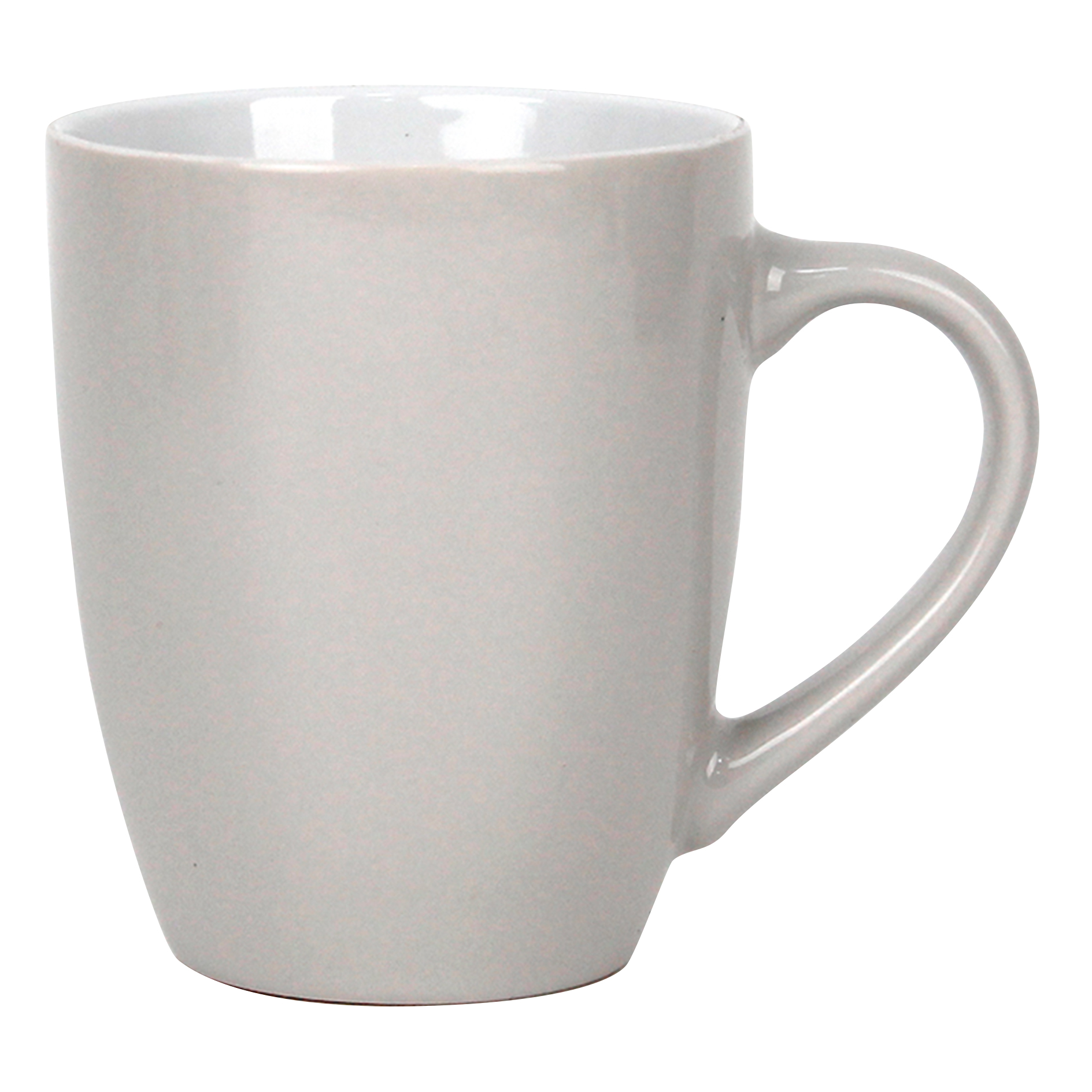 Kaffeebecher - weiß - Steingut