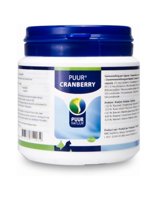 Puur Natuur Cranberry - Supplement - Blaas - Urine - 90 caps
