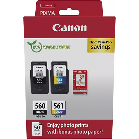 Canon PG-560/CL-561 blækpatroner - sort/farve