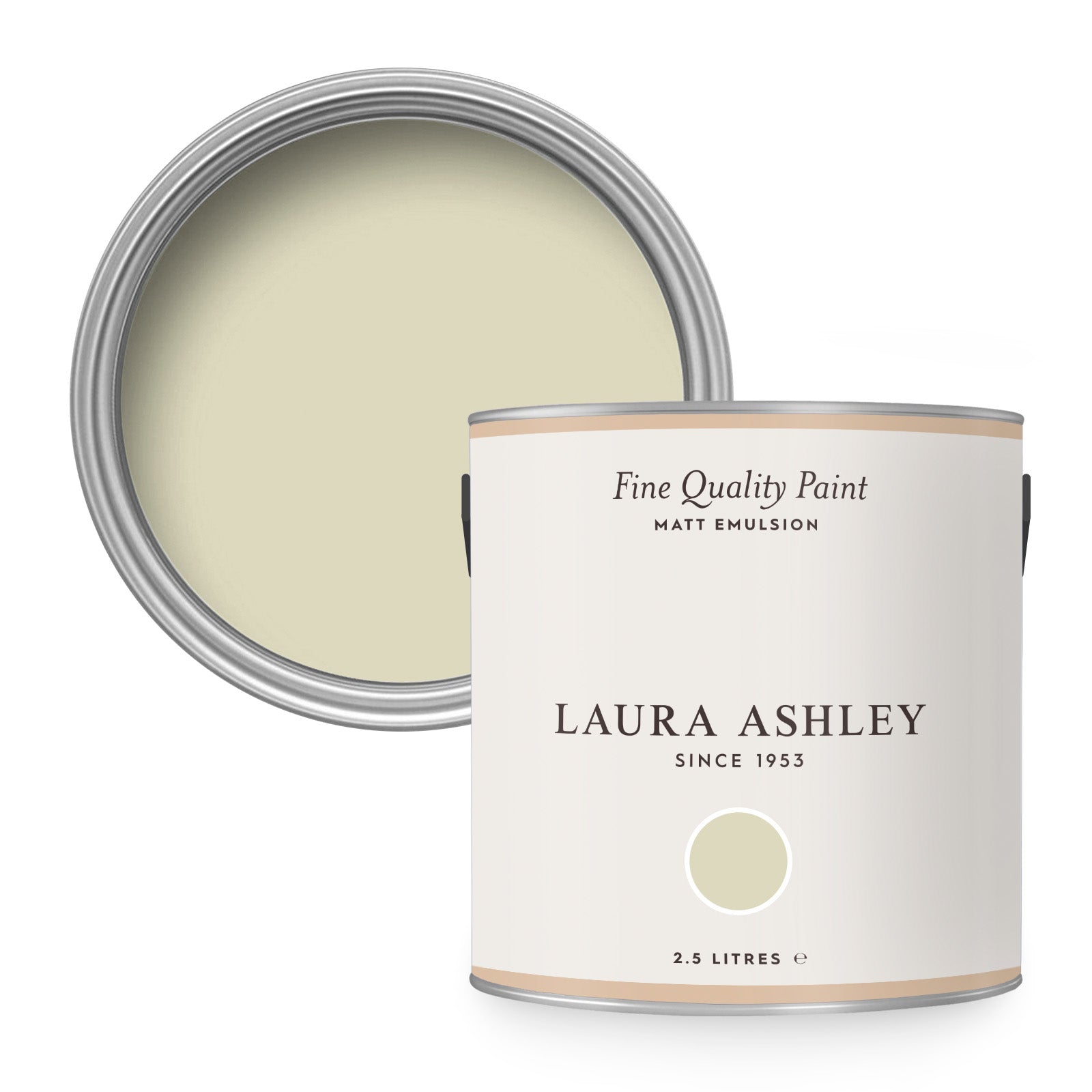 Laura Ashley Muurverf Mat 2.5L Pale Hedgerow Groen