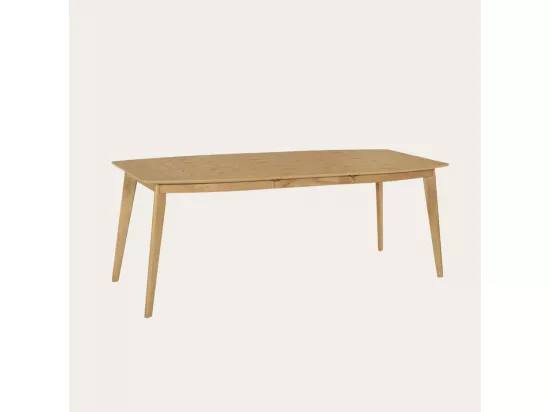Table à manger extensible en bois massif naturel 150x75