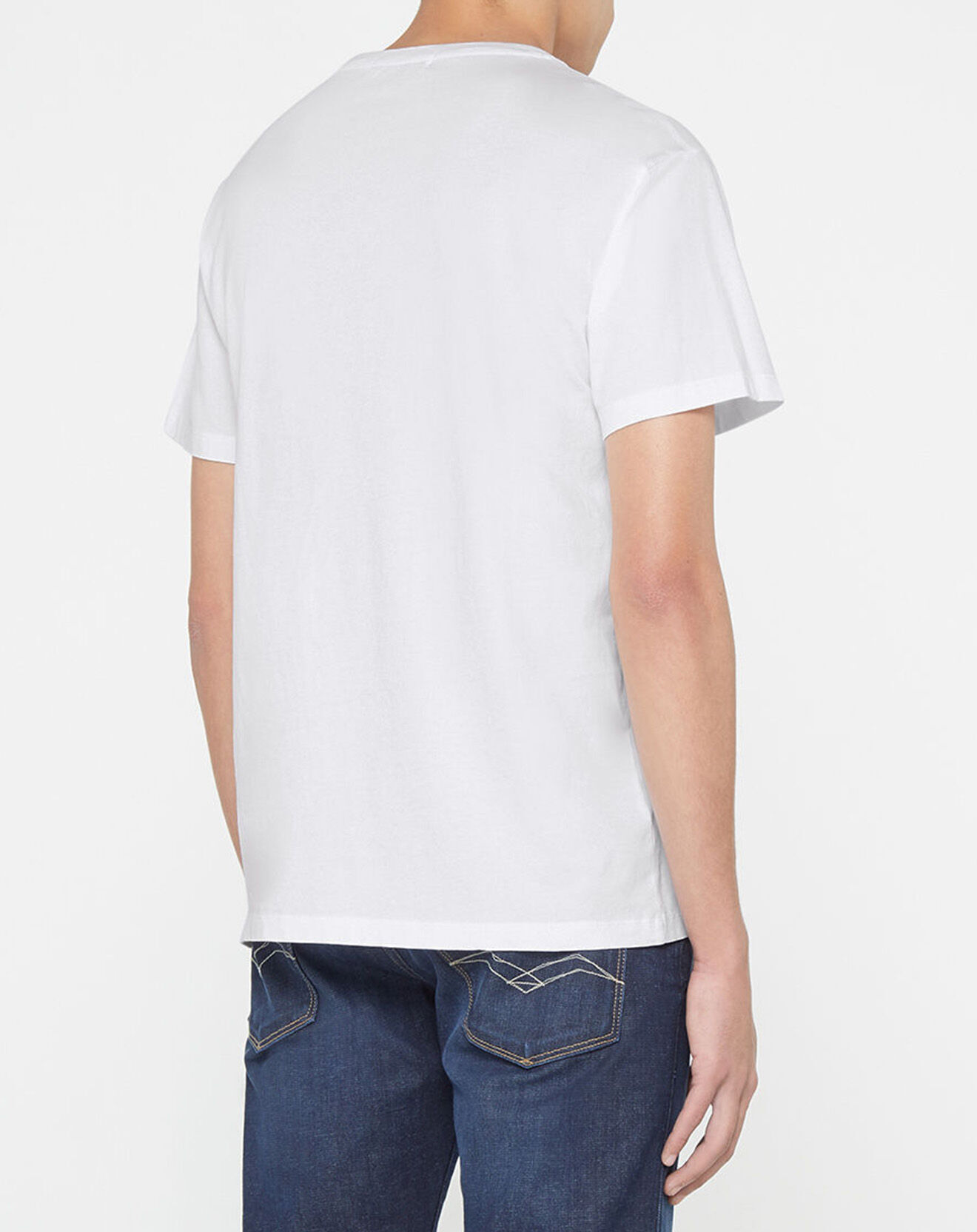 Replay T-Shirt 100% Coton Bio pocket blanc