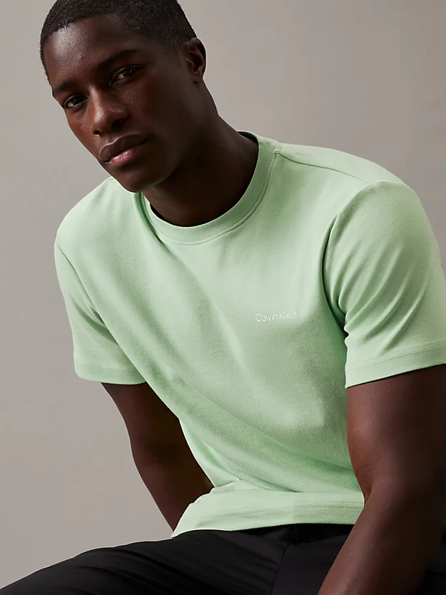 Camiseta de mistura de algodão