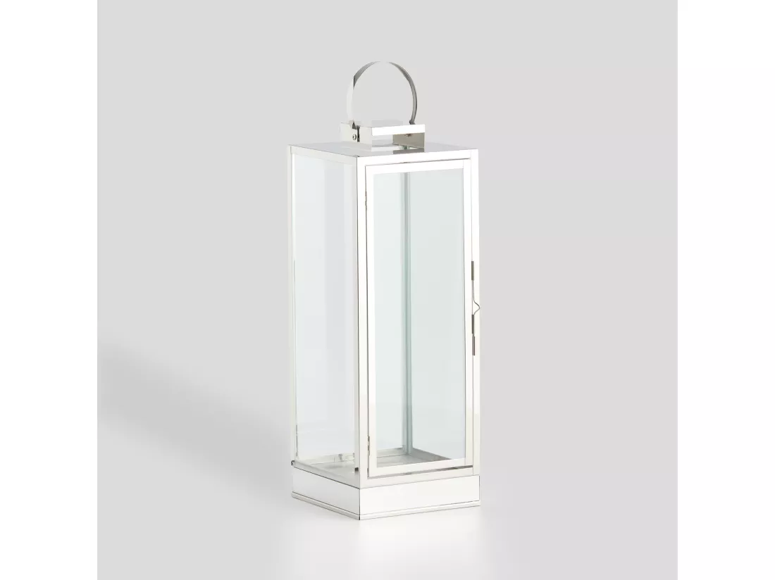 Lanterne Mirel Argent Moyen 49 x 18 x 18