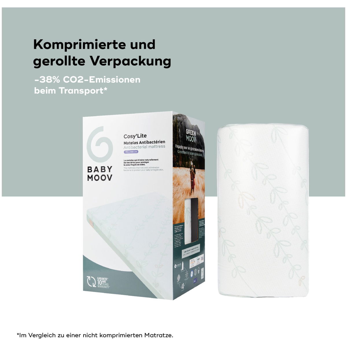 BabymoovBabymoov   Matratze Cosy Lite Antibakteriell 70x140cm