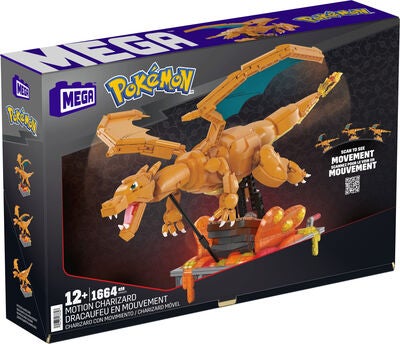 Mega Pokémon Byggesett Motion Charizard 1664 Brikker