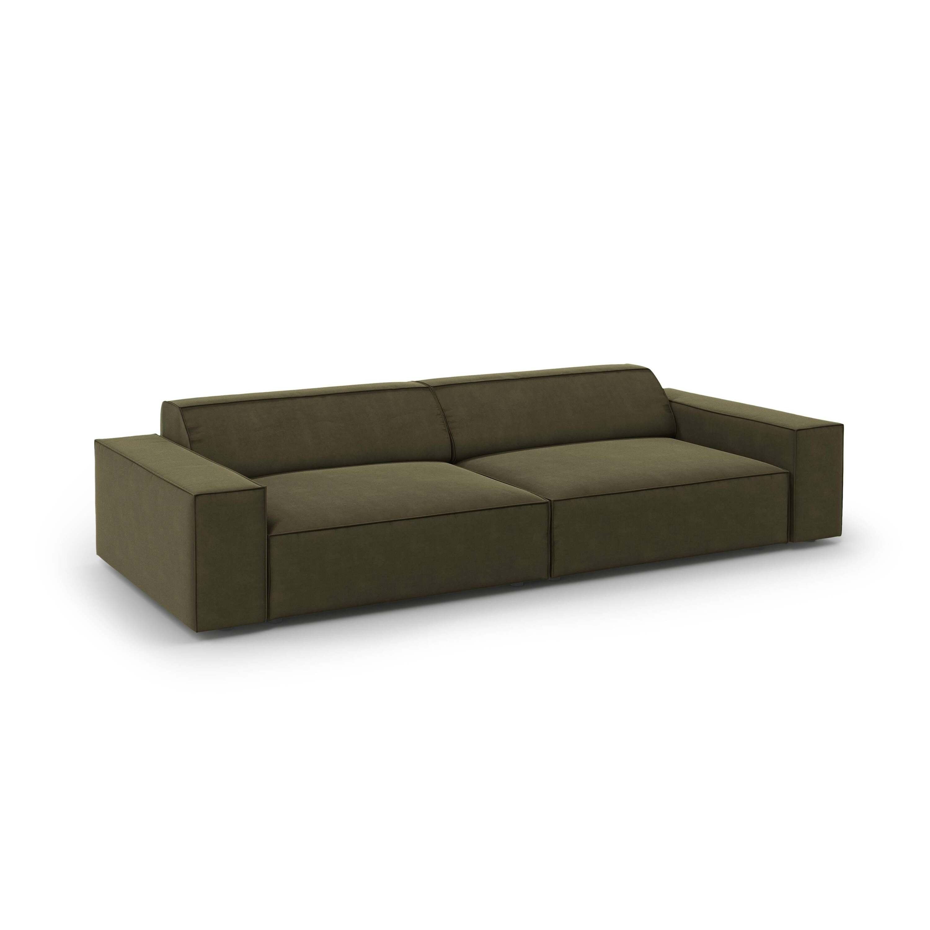 Micadoni Jodie 3-zitsbank - Fluweel - Groen