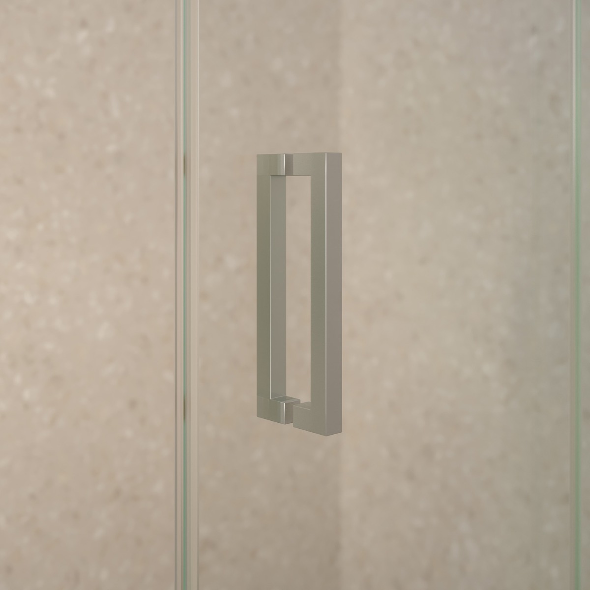 Saniclear Supreme douchecabine 100x90cm dubbelzijdig anti-kalk RVS